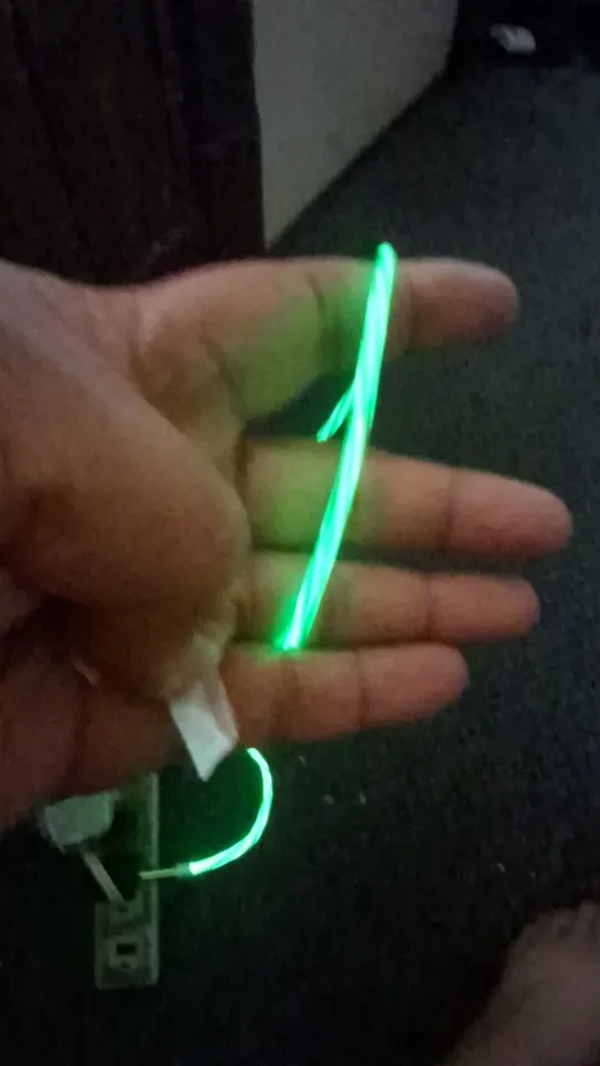 Glowing LED 3 IN 1 Cable For Samsung photo review