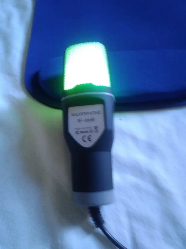 USB Microphone RGB Microfone Condensador noise reduction Wire photo review