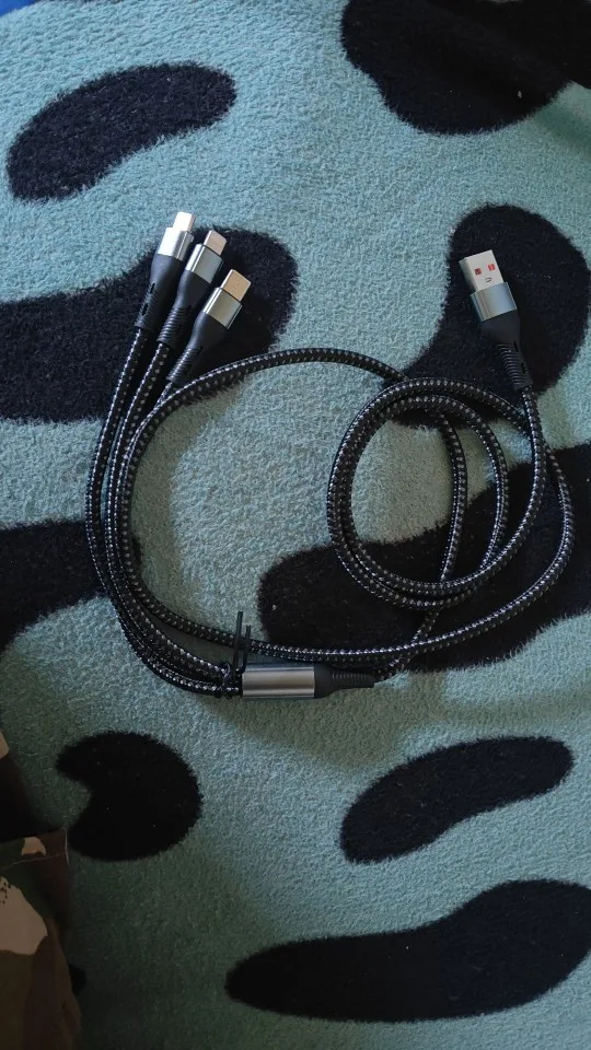120W 3-in-1 USB Fast Charging Cable For iPhone photo review