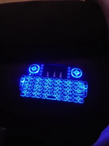 Bluetooth Wireless Mini Keyboard Backlit 2.4G USB English photo review