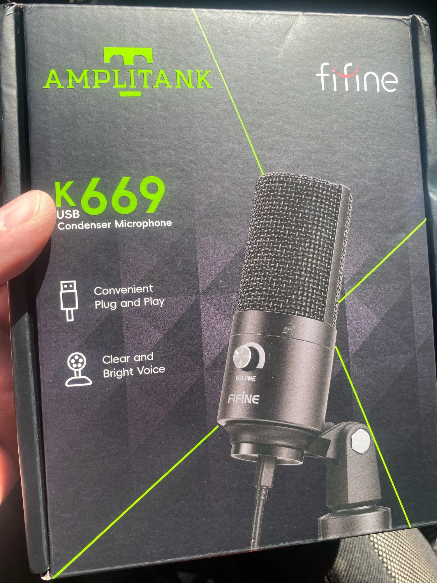 FIFINE USB Condenser Microphone with Gain Knob,Metal Recording photo review