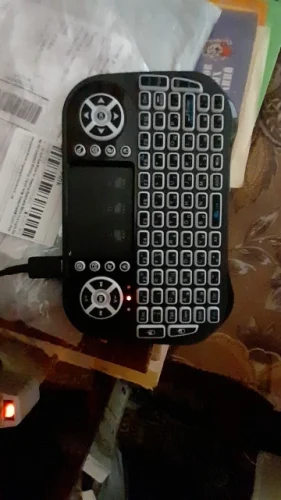 Bluetooth Wireless Mini Keyboard Backlit 2.4G USB English photo review