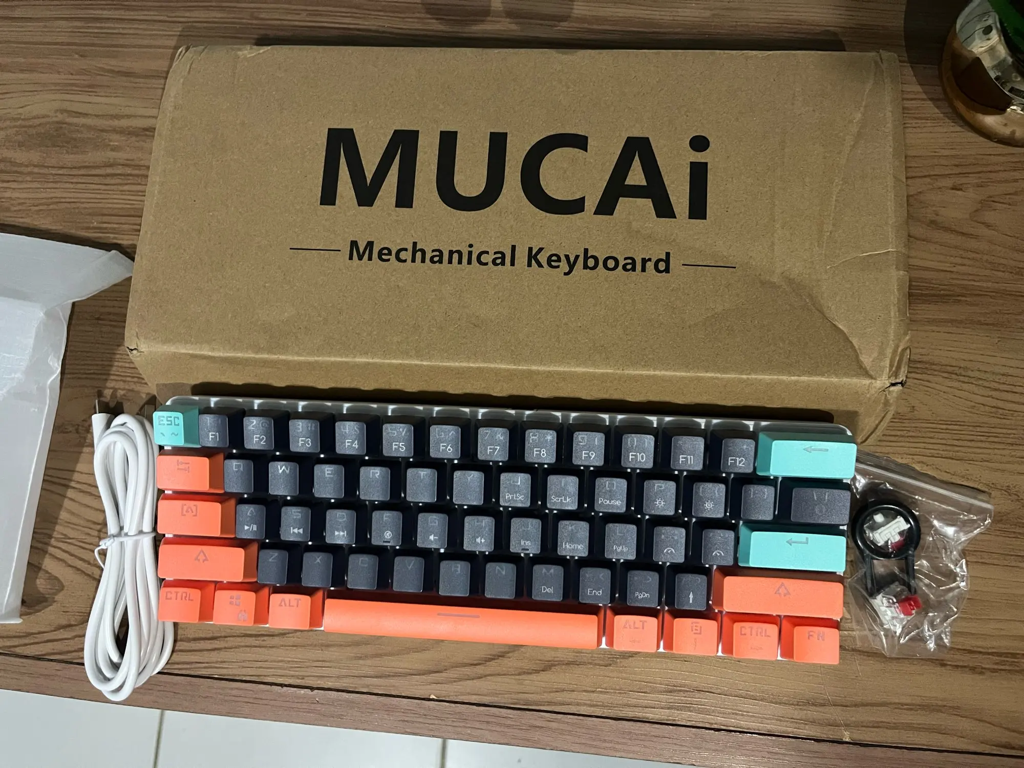 MUCAI MKA610 USB Mini Mechanical Gaming Wired Keyboard photo review