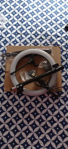 26CM Photography Lighting Phone Ringlight Tripod Stand Photo photo review