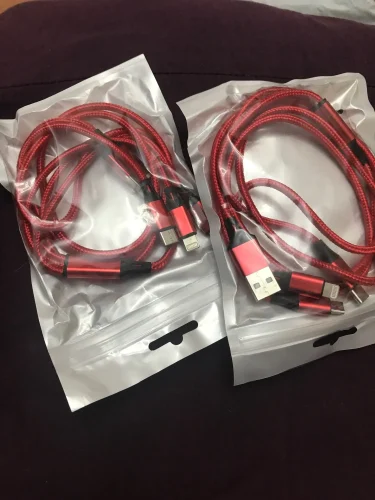 3In1 Fast Charging Cable Cord For iPhone Xiaomi photo review