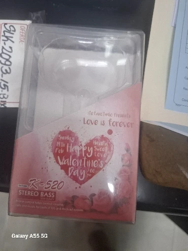 Heart-shaped Rotatable Wireless Bluetooth Earphones Stereo Sound Headphones photo review