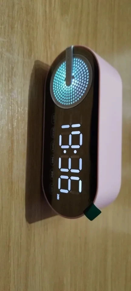 Alarm Clock Caixa De Som Bluetooth Speaker Portable photo review