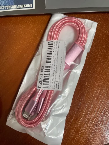 1.2m/4ft Nylon Braided 【MFi Certified】3 in 1 USB photo review