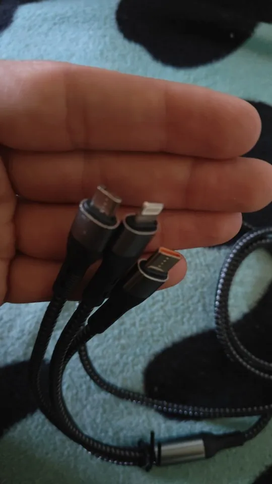 120W 3-in-1 USB Fast Charging Cable For iPhone photo review