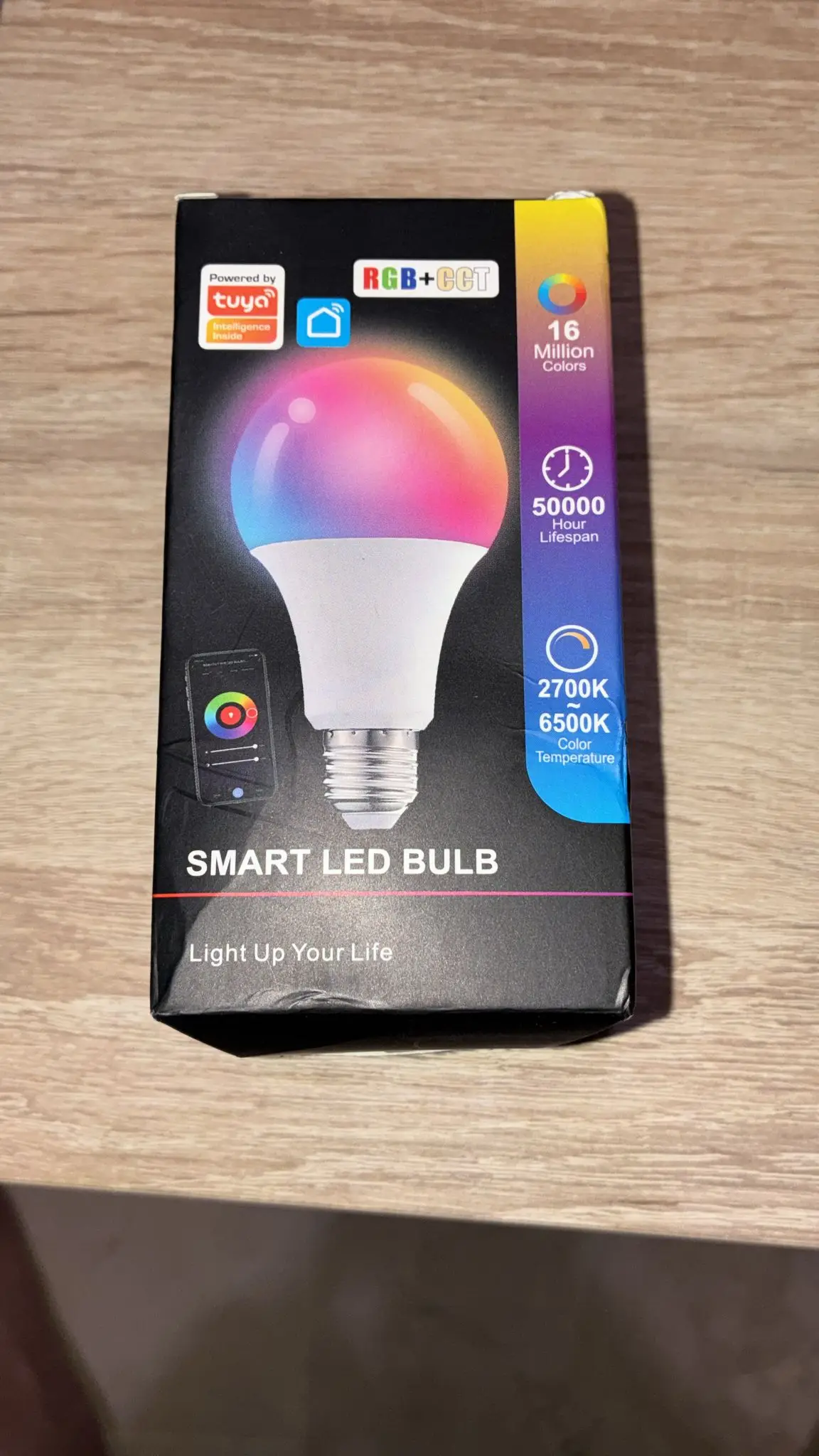Tuya E27 Led Lamp App Control Bluetooth /WiFi photo review