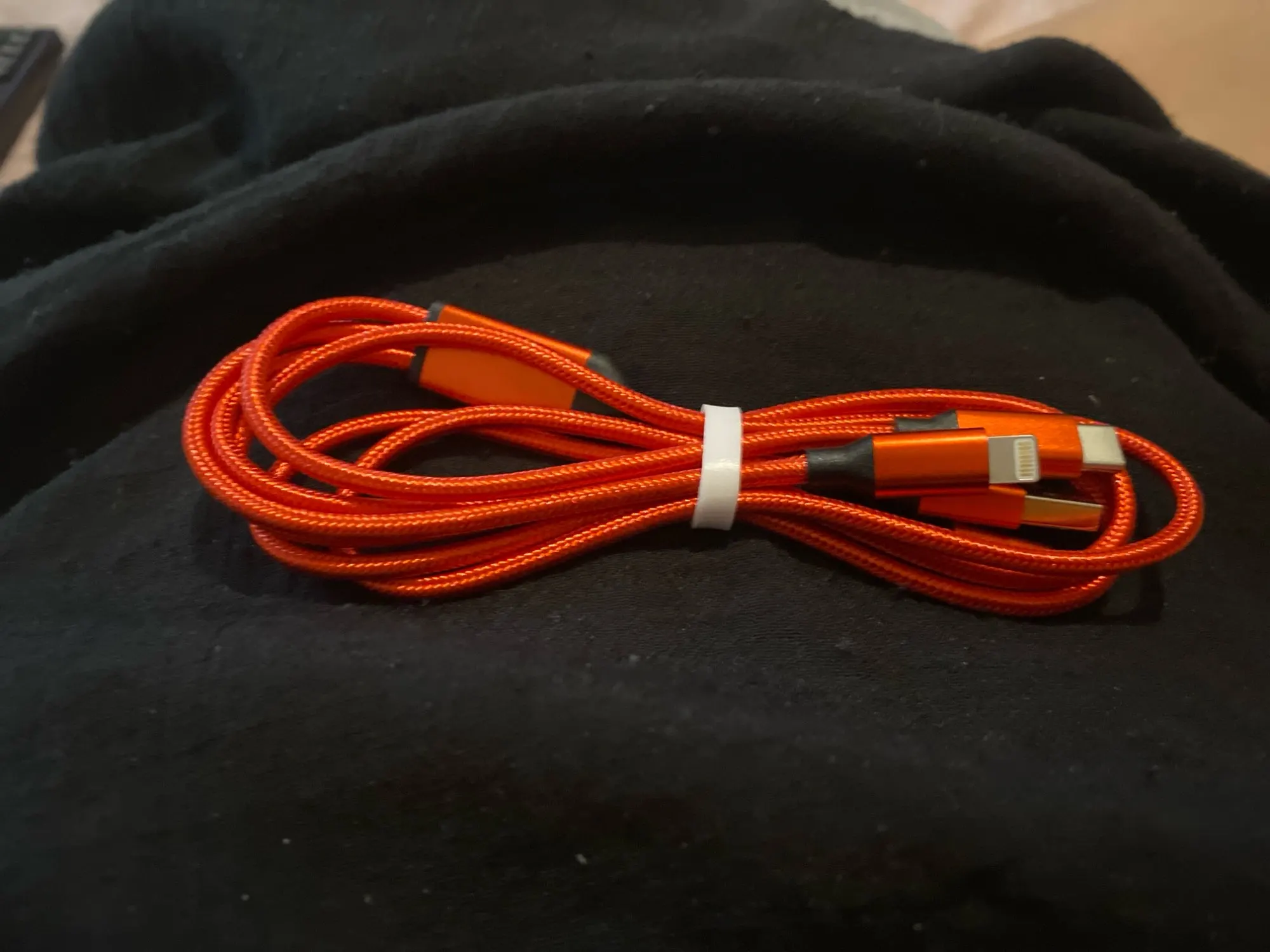 1.2m/4ft Nylon Braided 【MFi Certified】3 in 1 USB photo review