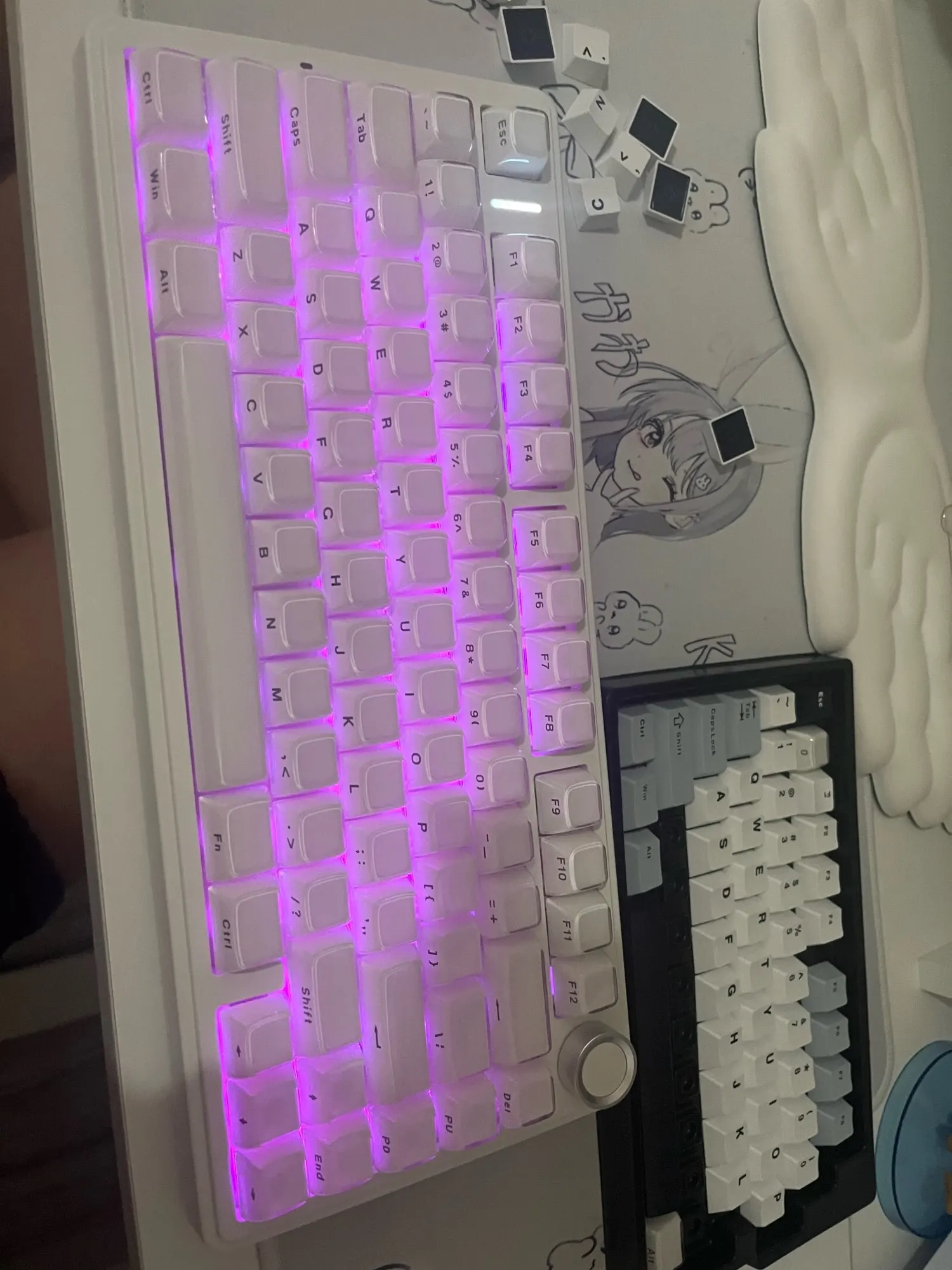 AULA F75 2.4G Wireless/Bluetooth/Wired Gaming Mechanical Keyboard RGB photo review