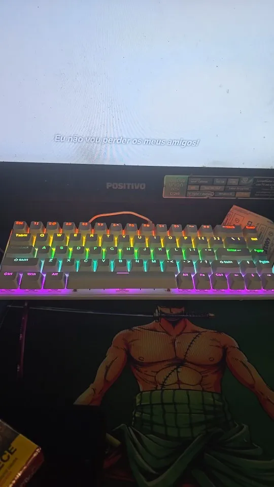 K68 Wired Mechanical Keyboard 10Kinds of Colorful Lighting photo review