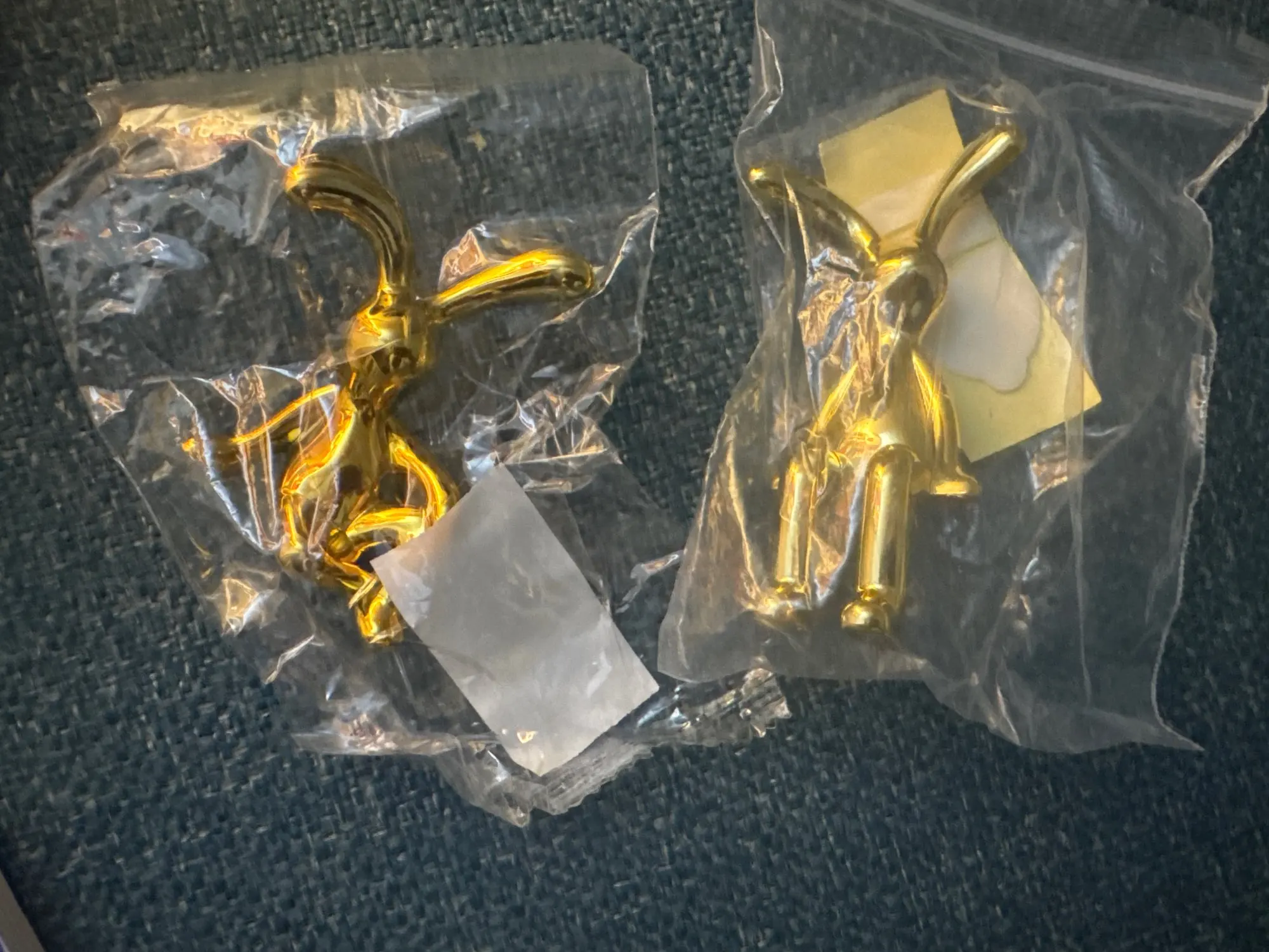 2PC Long-Eared Rabbit Double Statue Cartoon Decoration Accessories photo review