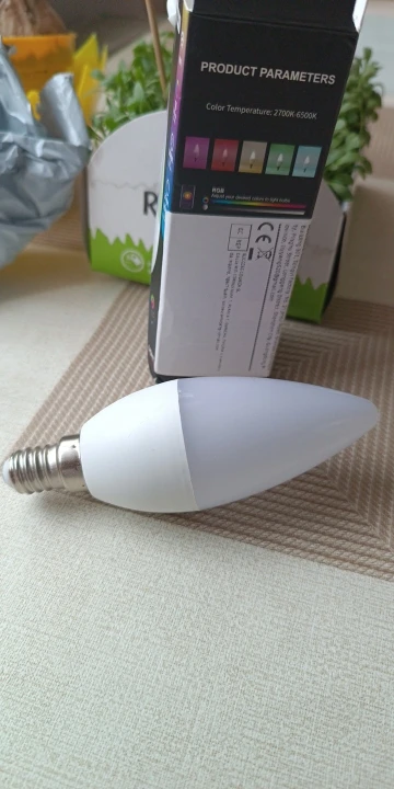 E14 Tuya WiFi Smart LED Bulb Candle Light photo review