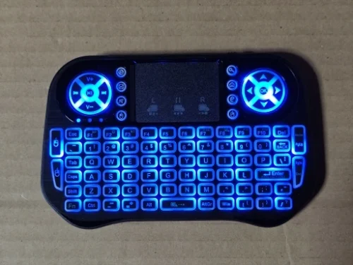 Bluetooth Wireless Mini Keyboard Backlit 2.4G USB English photo review