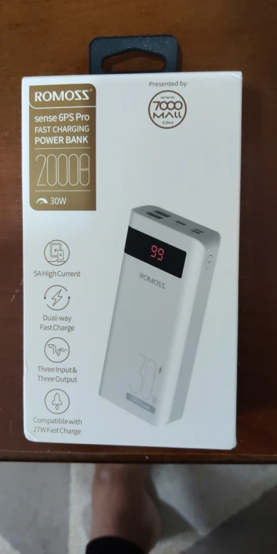 ROMOSS Sense 6PS PRO 20000 mAh Power Bank photo review