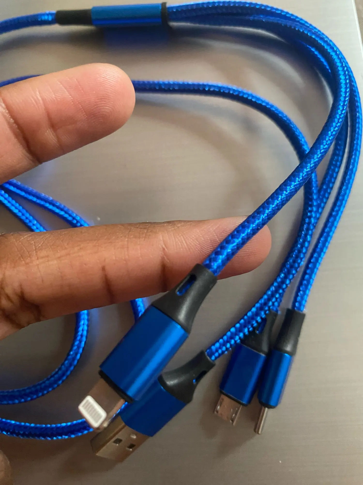 3In1 Fast Charging Cable Cord For iPhone Xiaomi photo review