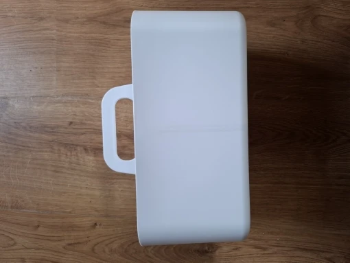 5-Compartment Plastic Storage Basket with Handle, Portable Office photo review