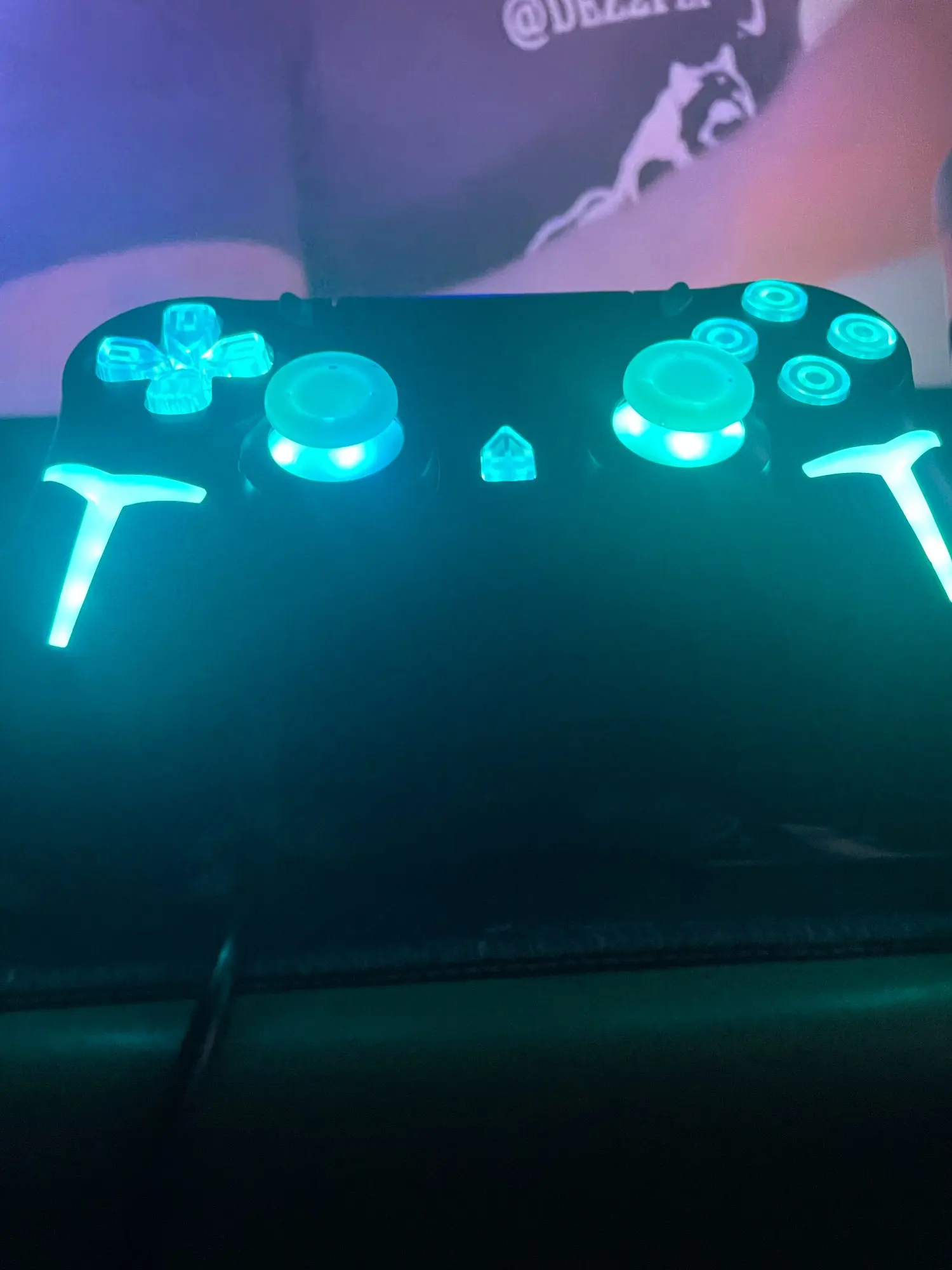 GAMINJA RGB Light Wireless Game Controller For PS4 photo review