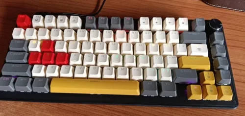 75% Mechanical Keyboard Wired with Media Knob, APAYADO photo review