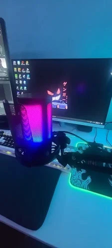 USB Condenser Microphone RGB Esports Game Call Recording photo review