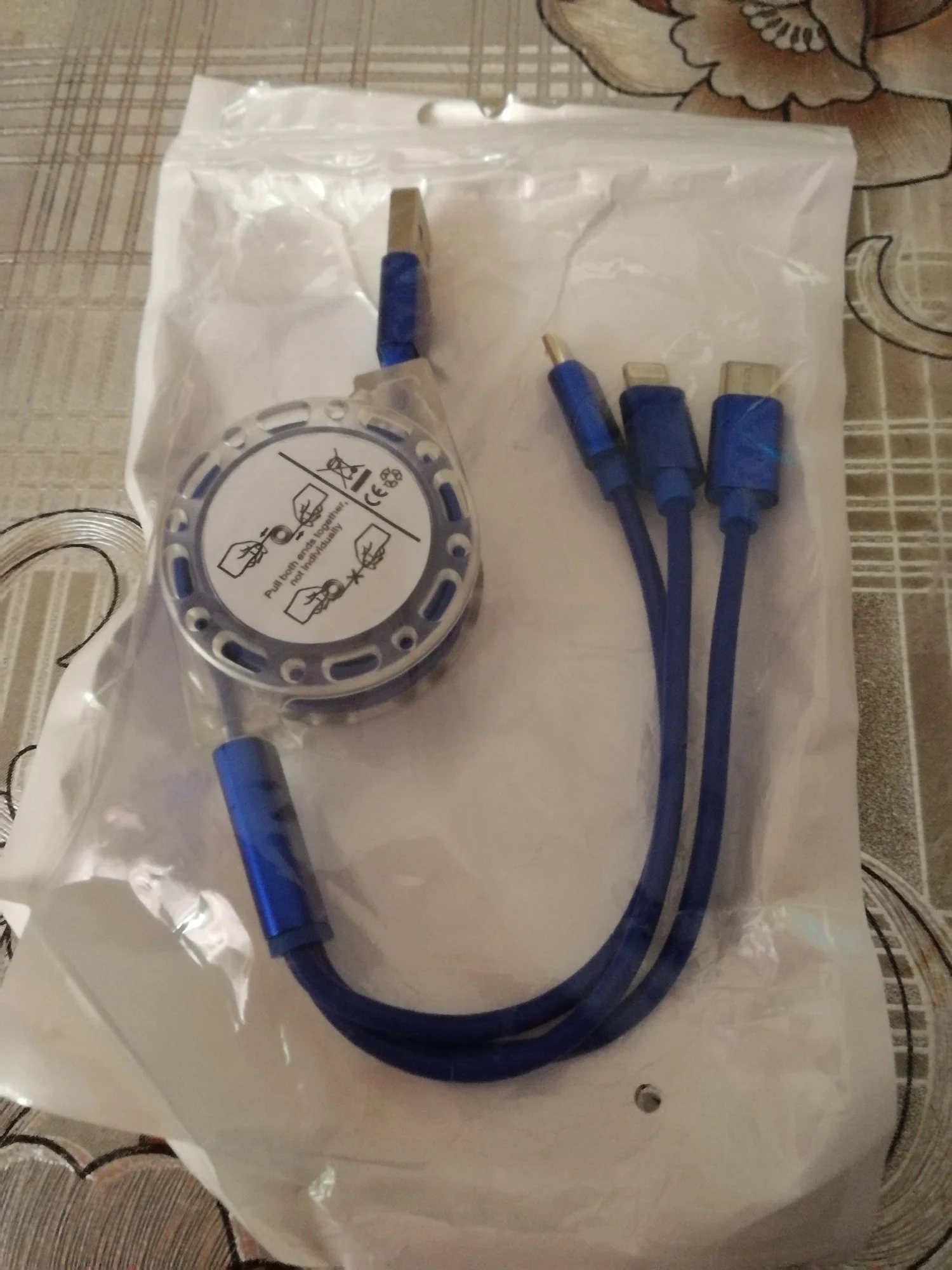 3 in 1 USB Fast Charging Cable Mobile photo review