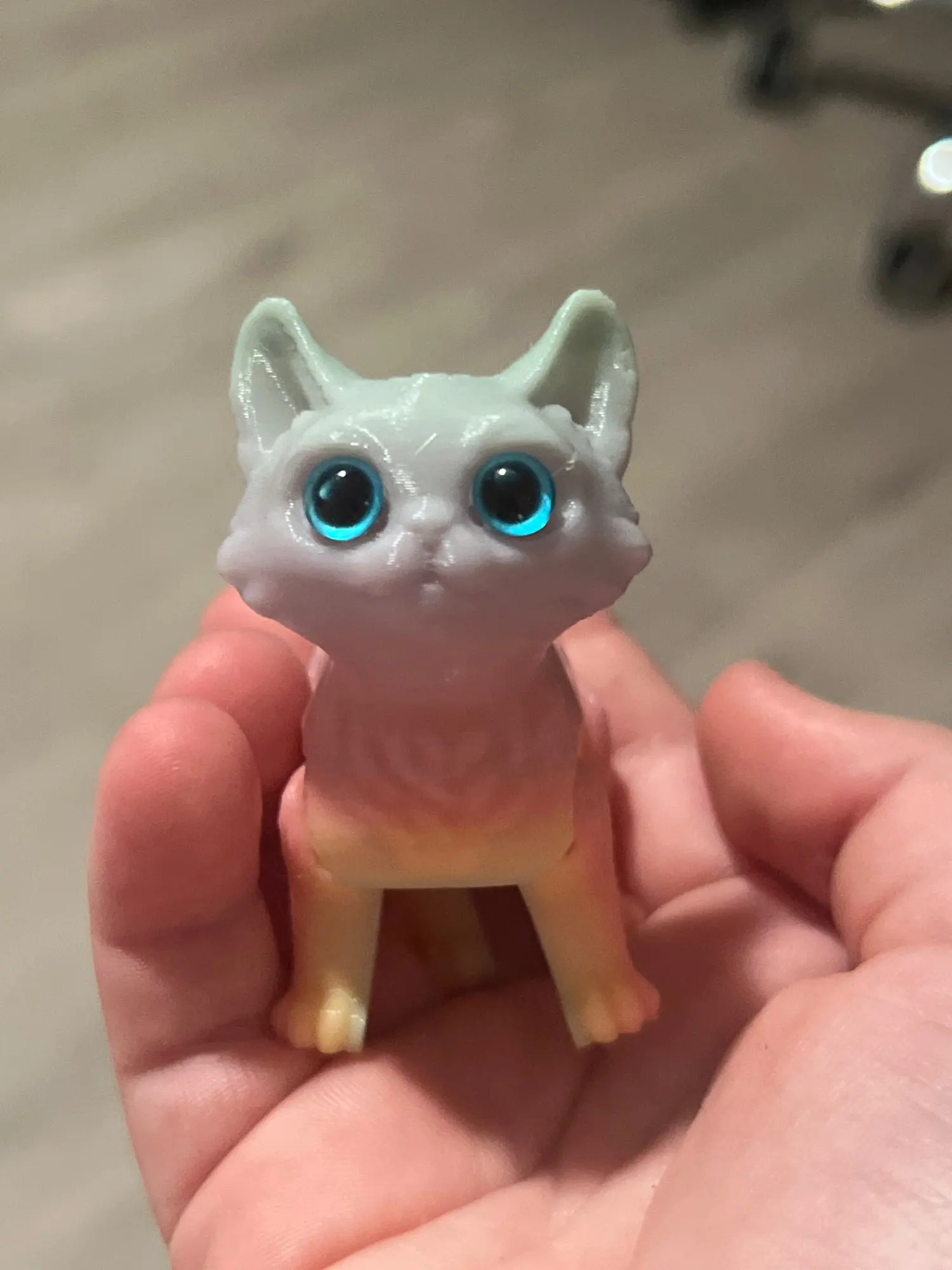 12/16cm 3D Printed Articulated Cute Cats Figurine Miniature photo review