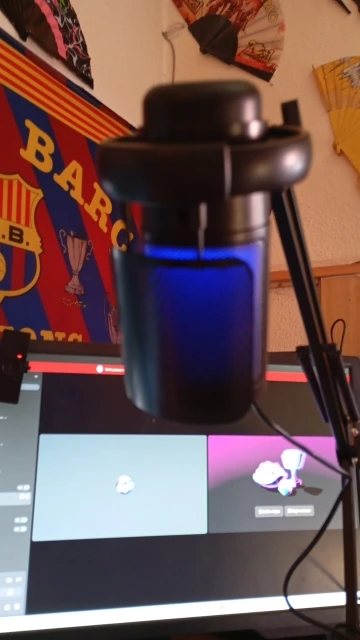 USB Condenser Microphone RGB Esports Game Call Recording photo review