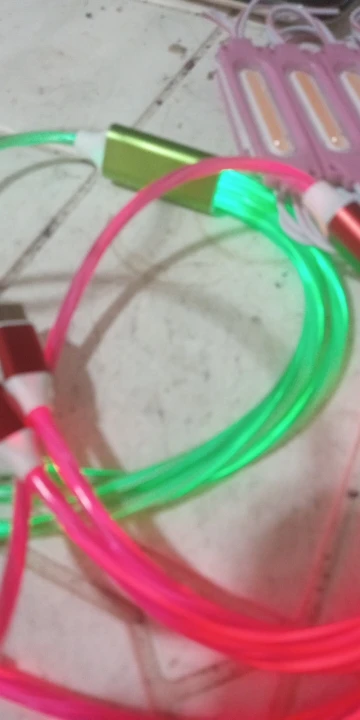 Glowing LED 3 IN 1 Cable For Samsung photo review