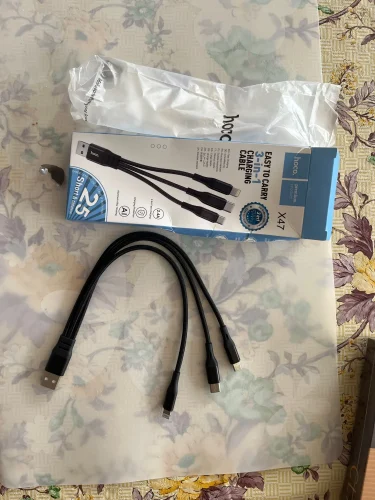 HOCO 25cm Short Charge 3 in 1 USB photo review