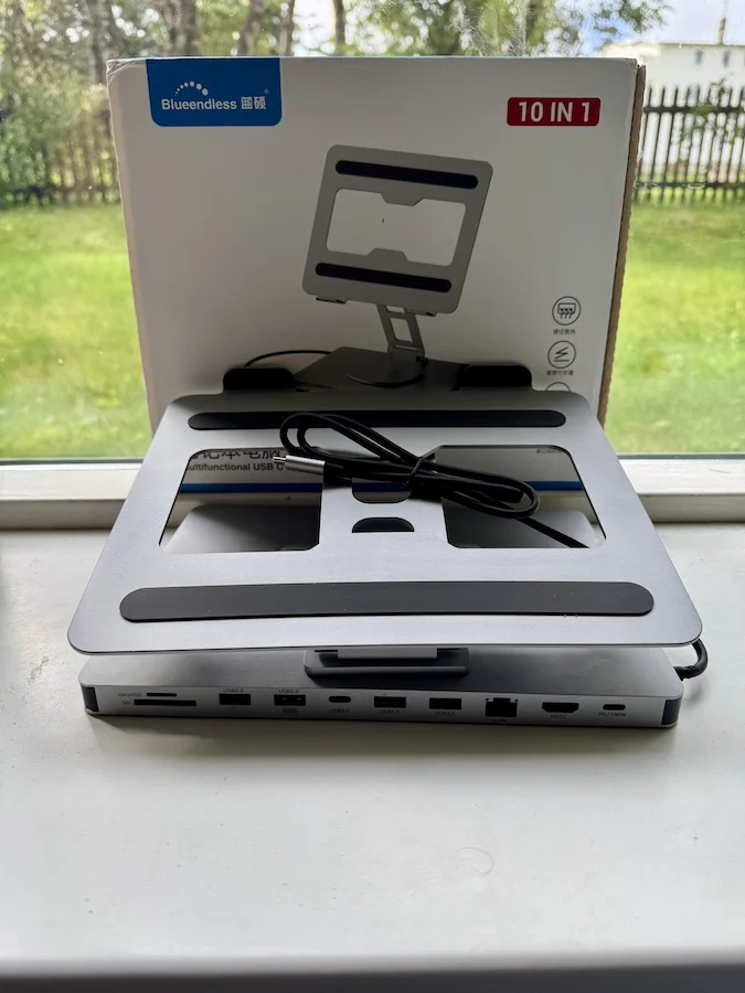 Blueendless Aluminum ipad Holder 10 in 1 docking photo review