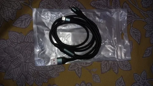 120W 3-in-1 USB Fast Charging Cable For iPhone photo review