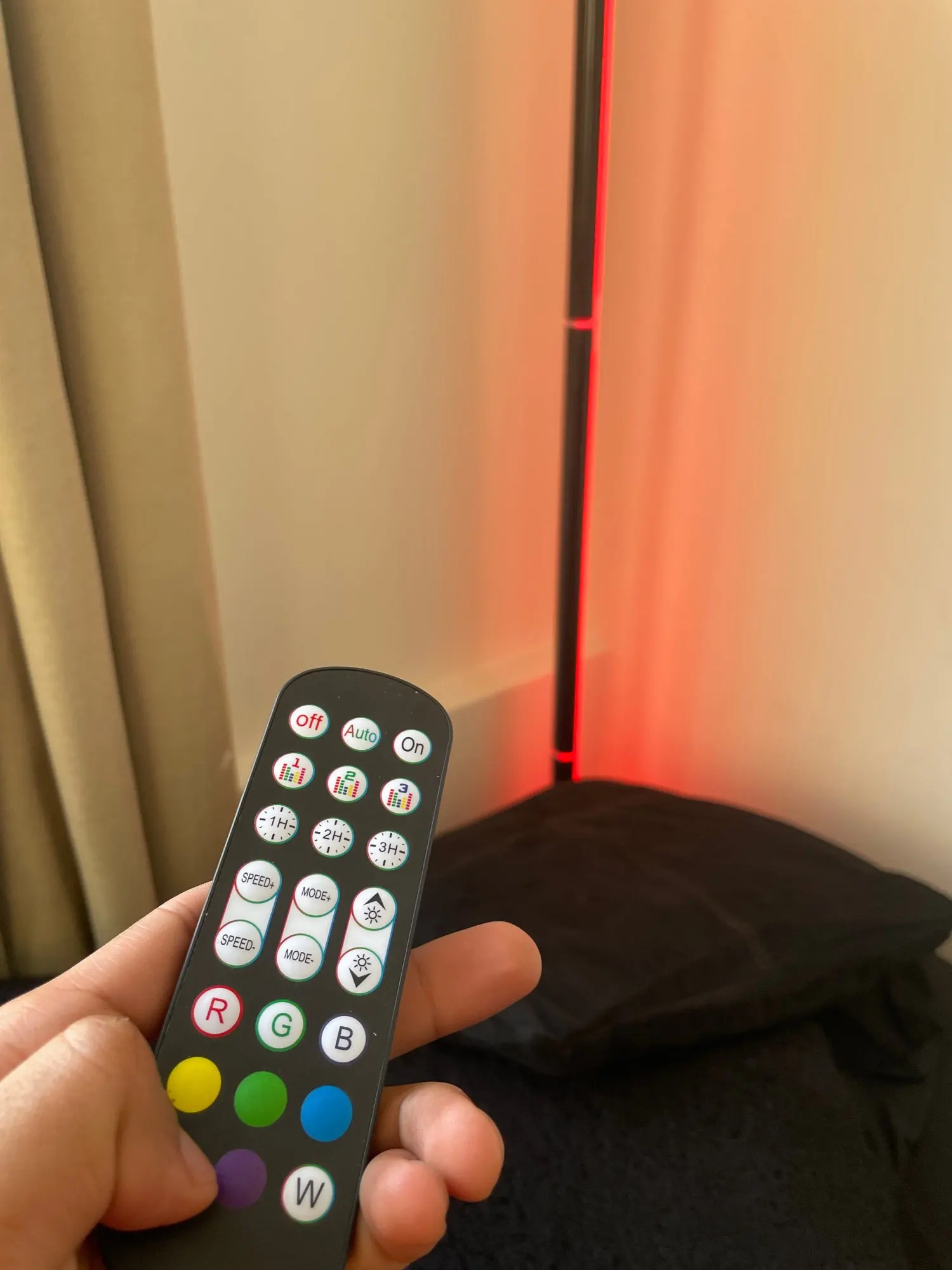 Smart LED Floor Lamp RGB Remote & APP photo review