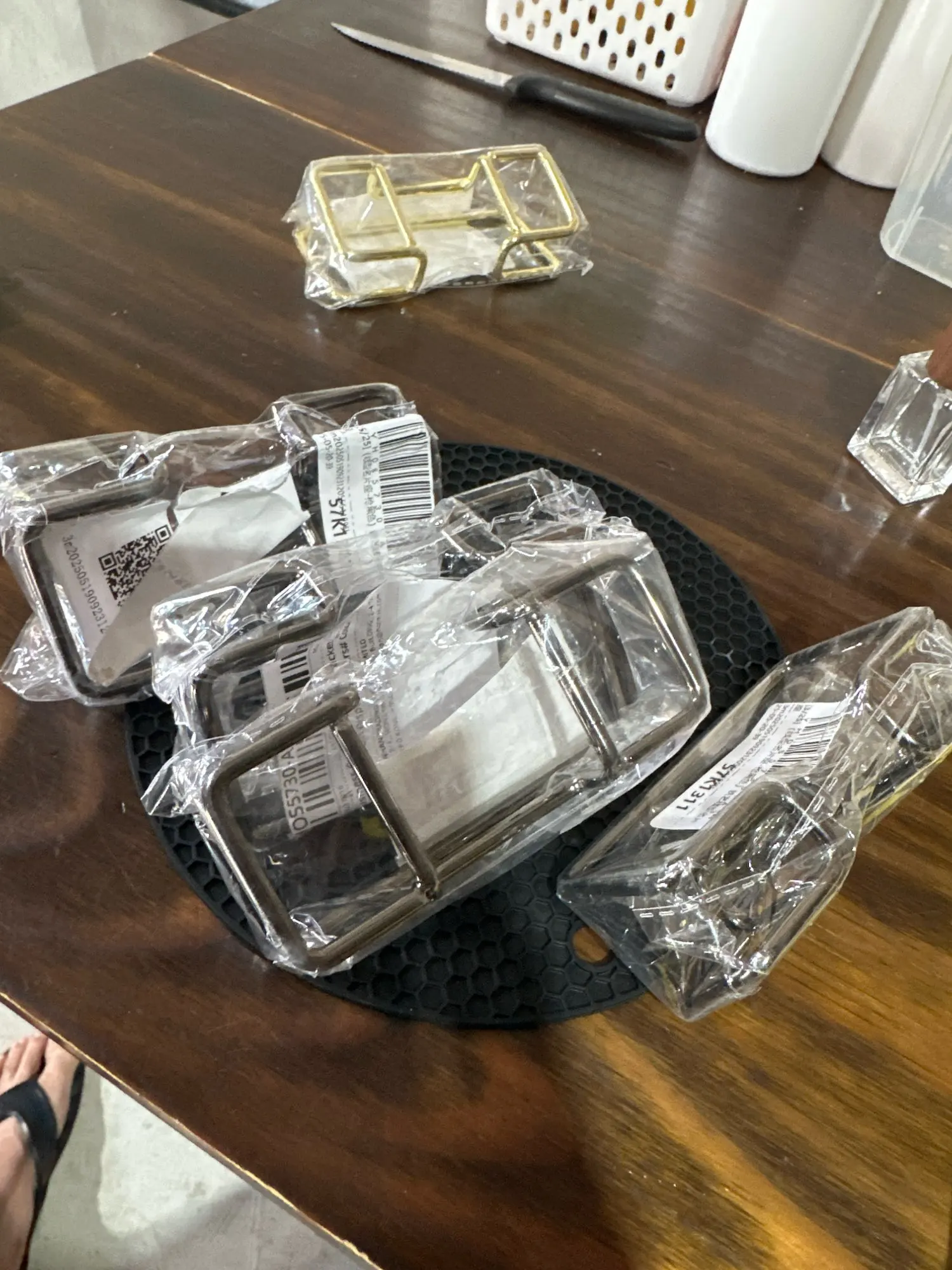 Business Card Holder Desk Bracket Cards Organizer Office photo review