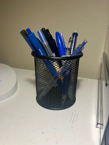 MOTARRO 1Pcs Pencil Holder Office Desk Metal Mesh photo review