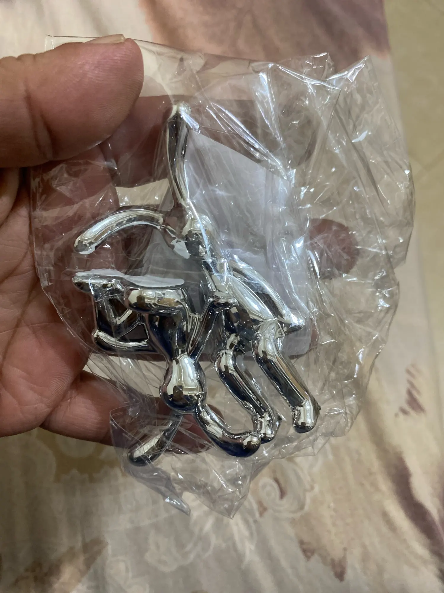 2PC Long-Eared Rabbit Double Statue Cartoon Decoration Accessories photo review