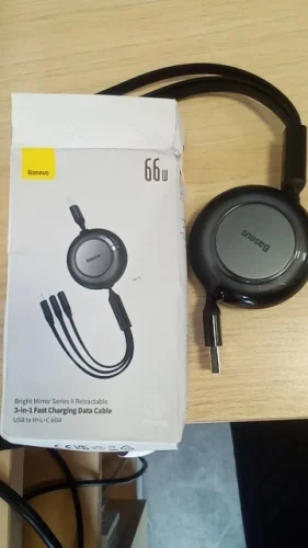 Baseus Retractable 100W 3 in 1 Fast USB photo review