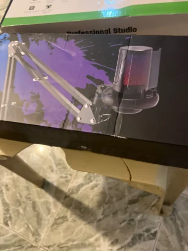 USB Condenser Microphone RGB Esports Game Call Recording photo review