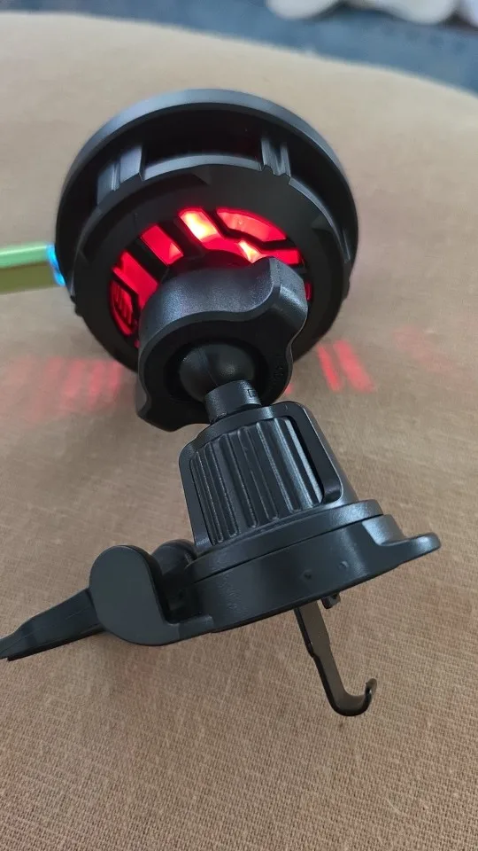 ice Cooling Magnetic Wireless Car Charger Stand for photo review