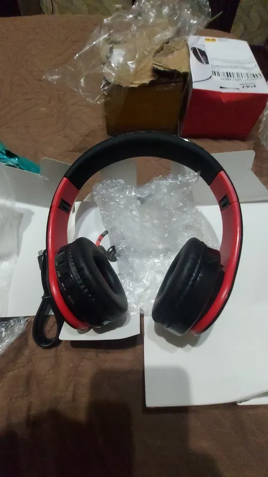 CATASSU Earphone Bluetooth Headphones Over Ear Stereo Wireless photo review