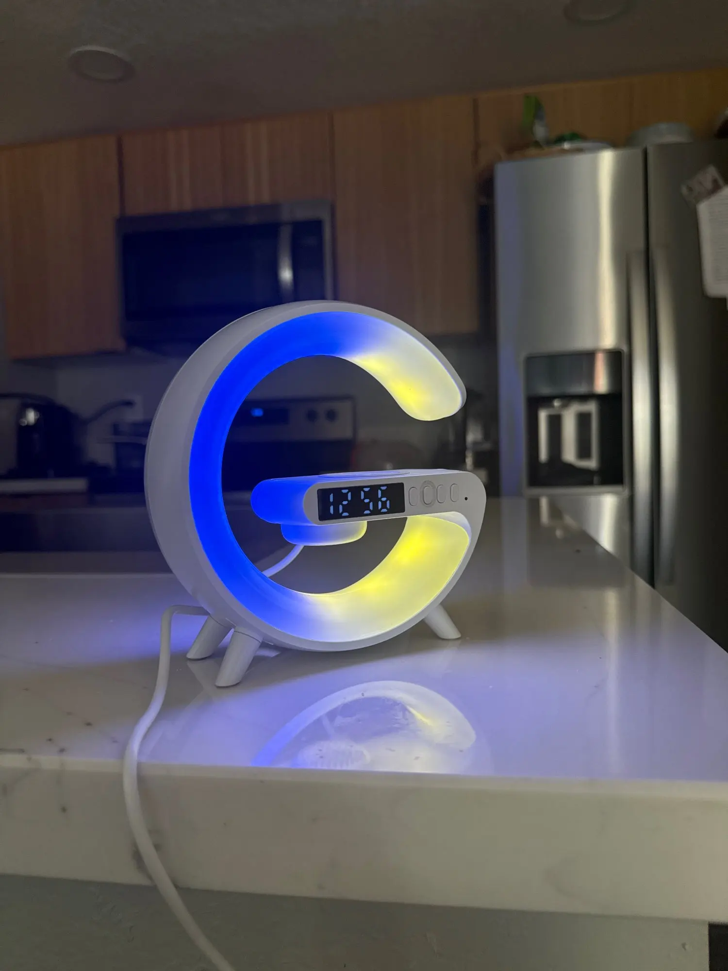 Wireless Charger Pad Stand Speaker TF Card RGB photo review