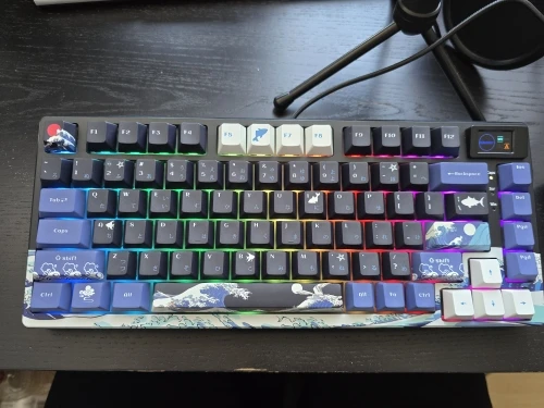 Wired Mechanical Gaming Keyboard with OLED Display Full photo review
