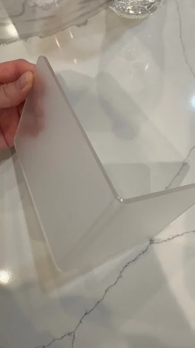 1/2pcs Clear Acrylic Bookends, Durable Transparent Bookshelf Partition photo review