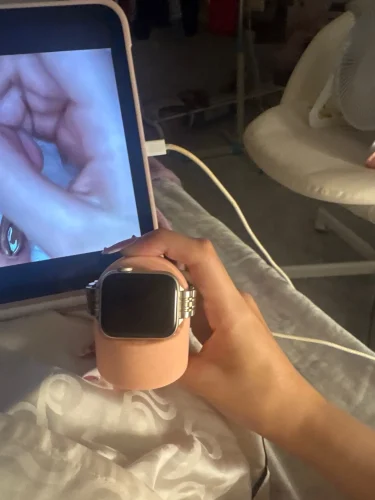 Alarm Clock Wireless Chargers Pad Phone Bedroom Lamp photo review