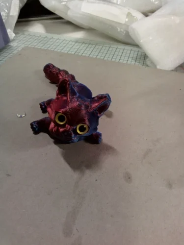 12/16cm 3D Printed Articulated Cute Cats Figurine Miniature photo review