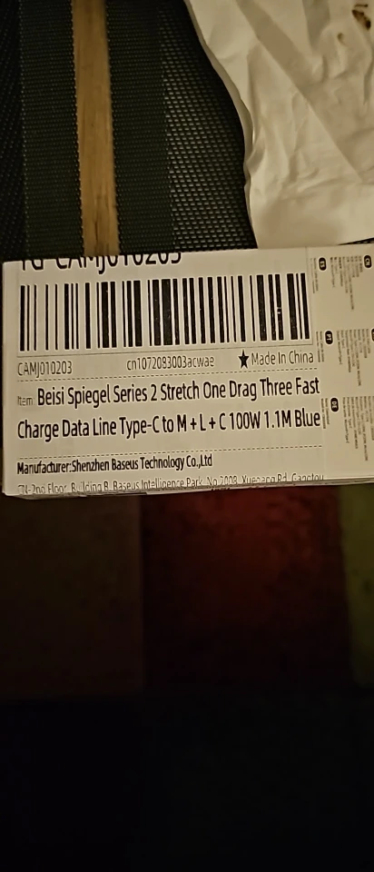 Baseus Retractable 100W 3 in 1 Fast USB photo review