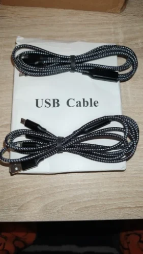 1.2m/4ft Nylon Braided 【MFi Certified】3 in 1 USB photo review