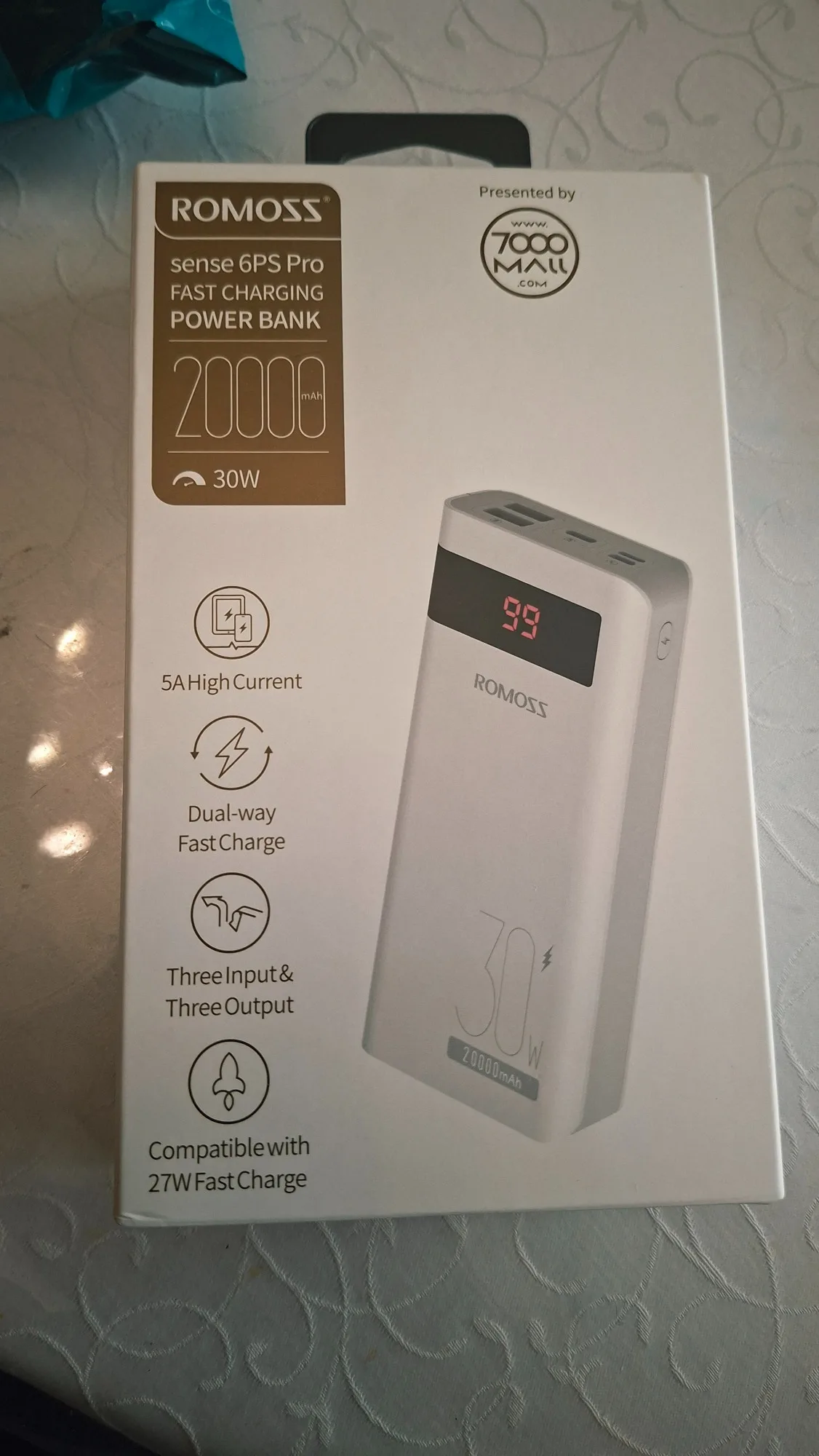 ROMOSS Sense 6PS PRO 20000 mAh Power Bank photo review