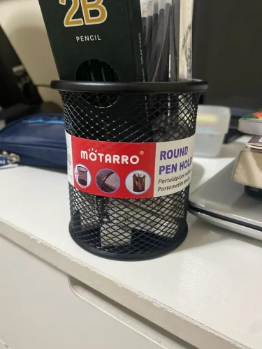 MOTARRO 1Pcs Pencil Holder Office Desk Metal Mesh photo review